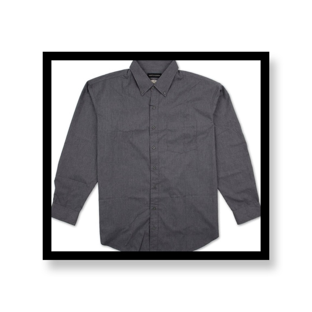 ‼️‼️Clearance-Big Men's Solid Button Down Shirt